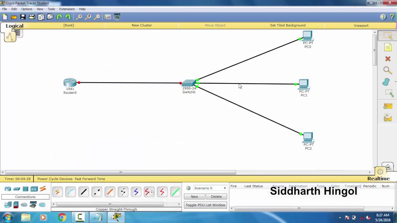 Router Dhcp On Star Configuration With Packet Tracer