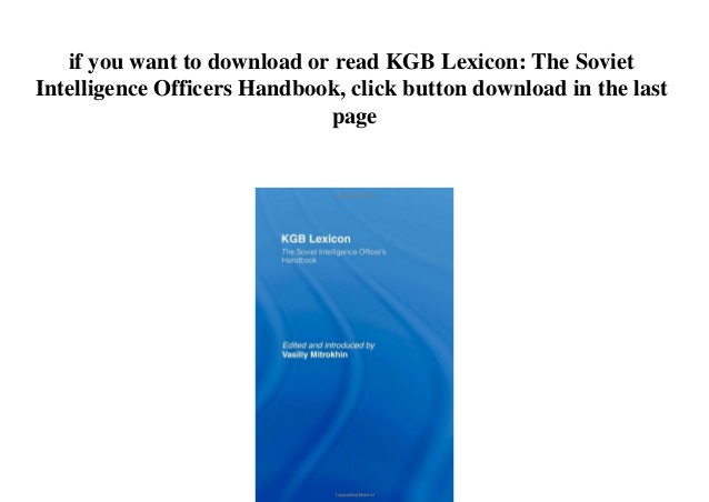 Kgb handbook pdf 2017